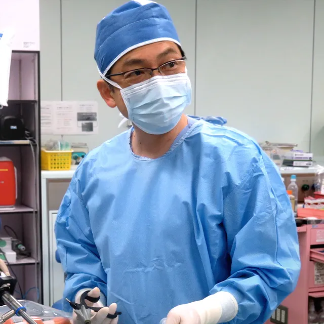 ロボット支援準広汎子宮全摘術+両側付属器切除+骨盤リンパ節郭清(吊り上げ法)